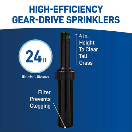 Orbit Sprinkler Kit, Blue, Black