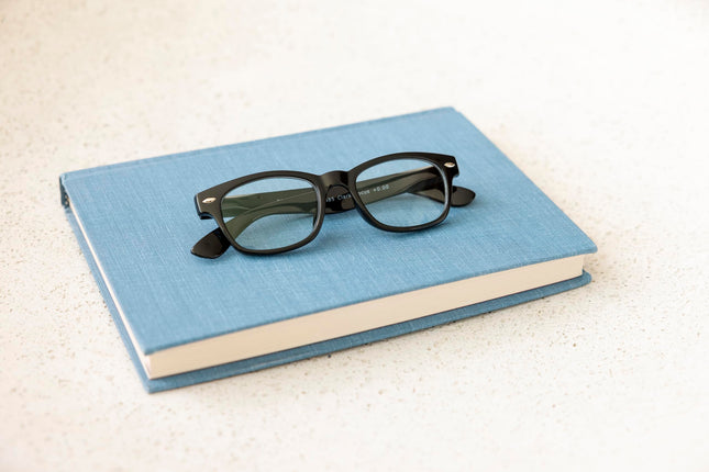 Peepers by PeeperSpecs Clark Square Reading Glasses, Black - Blue Light Filtering Lenses, 49 mm + 1.75