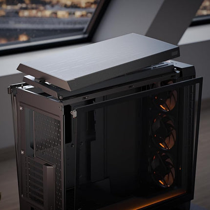 Fractal Design Meshify 3 XL Black RGB Tempered Glass Light Tint - Mesh Front Panel - Three ARGB Momentum 14 Gen 2 Fans Included - Spacious Interior - GPU up to 512mm - E-ATX/ATX/mATX Support