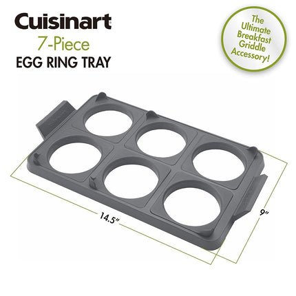 Bandeja de 7 anillos para huevos de plancha Cuisinart CGR-600