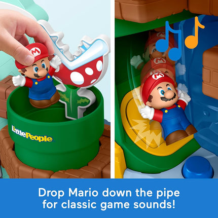 Fisher-Price My Mario Adventure Toddler Toy Set with Sounds and Musical Figures, Preschool Ages 18 Months