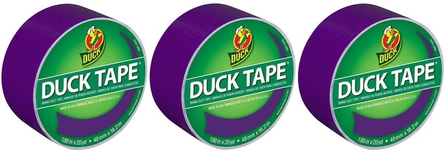Duck Brand 283138 Color Duct Tape, Purple, 1.88 In