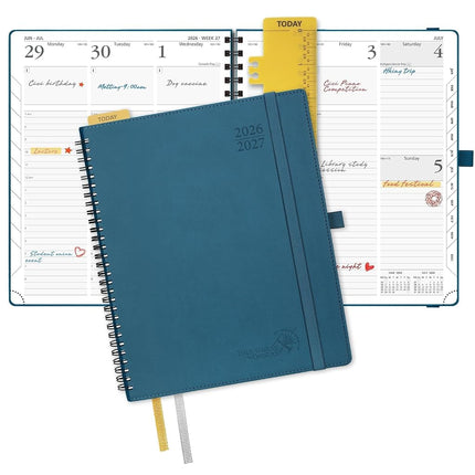 POPRUN Agenda 2026-2027, 8.5'' x 10.5'' Weekly Pla