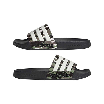 adidas Unisex Adilette Shower Slides Core Black/Alumina/Tent Green 18 UK 54 EU