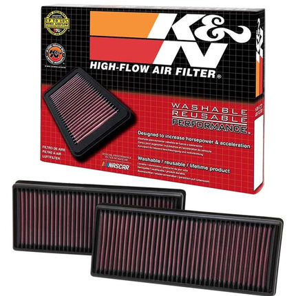 K&N Engine Air Filter: High Performance, Premium, Washable, Replacement Filter: Compatible with 2011-2019 Mercedes V8 (GLE, GLS, SL, CL, E, SL, G), 33-2474