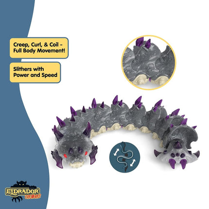 Schleich Eldrador - Shadow Worm Toy Figurine - Kids Ages 7+ | 70830