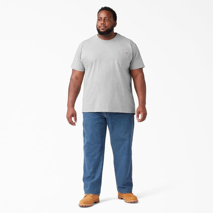 Dickies Men's Heavyweight Crew Neck Short Sleeve Tee T-Shirt, Heather Gray, S