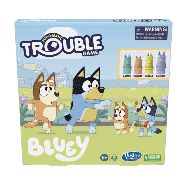 Hasbro Gaming Trouble: Bluey Edition Board Game, F