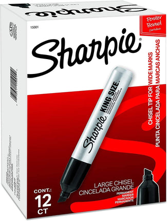 Sharpie 15001 Box of 12 Sharpie King Size Chisel T