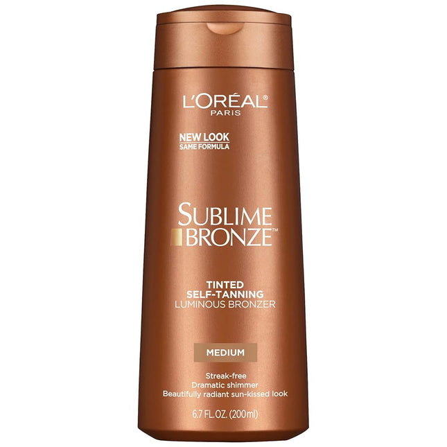 L'Oreal Paris Sublime Bronze Luminous Bronzer Self-Tanning Lotion, 6.7 oz.