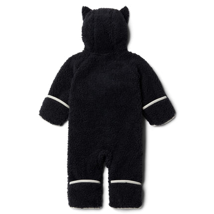 Columbia Youth Infant Foxy Baby Sherpa Bunting, Fleece romper, Black/Chalk, 18/24