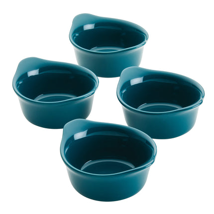 Rachael Ray Solid Glaze Ceramics Round Ramekins/Di