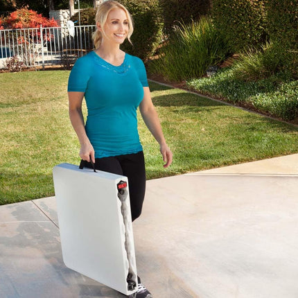 LIFETIME Height Adjustable Craft Camping and Utility Folding Table