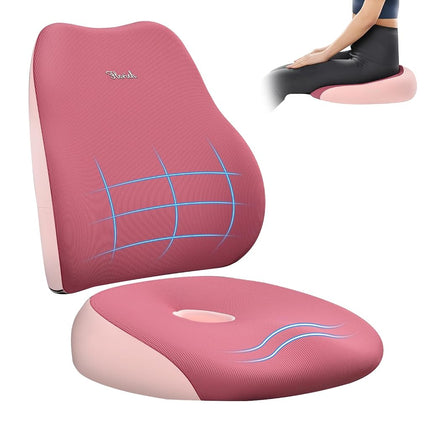 FLORICH Seat Cushion and Lumbar Support Pillow