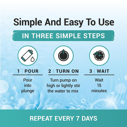 Bio Ouster 3in1 Weekly Cold Plunge Water Treatment - Cold Plunge Cleaner, Clarifier, Softener - Water Stabilizer for Cold Plunge, Ice Bath Cleaner, Cold Plunge Accessories, Ice Bath Accessories (32oz)