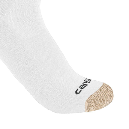 Carhartt Men's SC1156M Midweight Crew Sock 6-Pack, White, X-Large