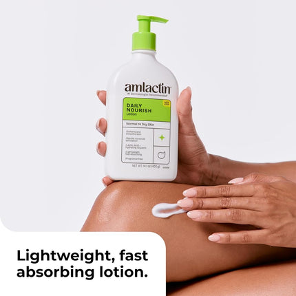 AmLactin Daily Moisturizing Lotion for Dry Skin – 7.9 oz Pump Bottles (Twin Pack) – 2-in-1 Exfoliator-Body Lotion with 12% Lactic Acid, Dermatologist-Recommended (Packaging May Vary)