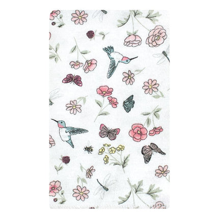Hudson Baby Bavoirs en flanelle de coton pour bébés unisexes, motif colibri, lot de 10, taille unique