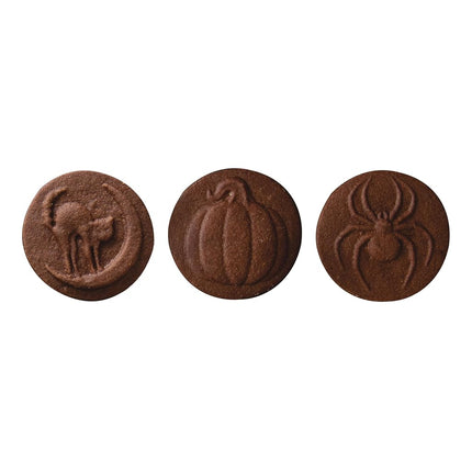 Nordic Ware Halloween Cookie Stamps (Set of 3), Sturdy Cast Aluminium Cookie Stamp Set, Cookie Press Set Made in The USA, Sturdy and Durable Biscuit Maker Press Set, 01260