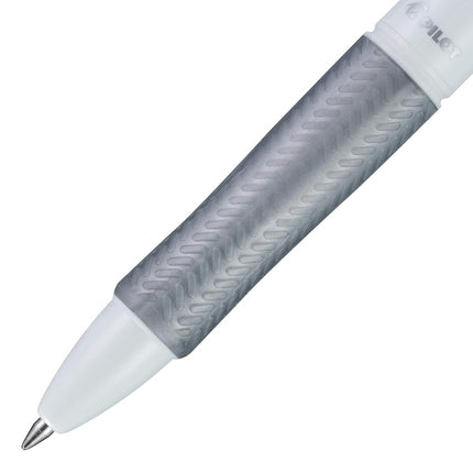 Pilot Acroball PureWhite Advanced Ink Refillable & Retractable Ball Point Pens with Silver Accents, Fine Point, Black Ink, 14-Pack (14694)