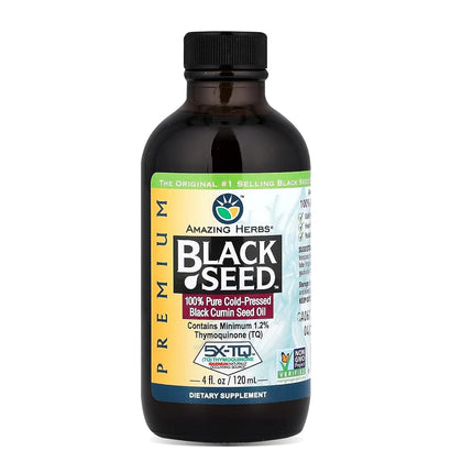 Amazing Herbs Premium Black Seed Oil, 4 Fluid Ounc