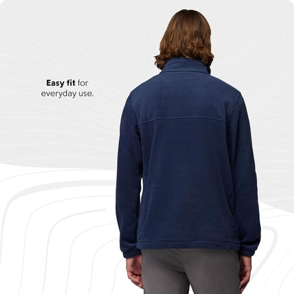 Columbia Men's Steens Mountain Half Zip, Fleece Pull Over, Collegiate Navy, Small