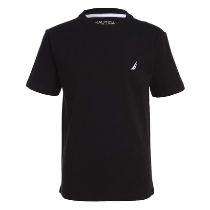 Nautica Boys' Short Sleeve Solid Crew Neck T-Shirt