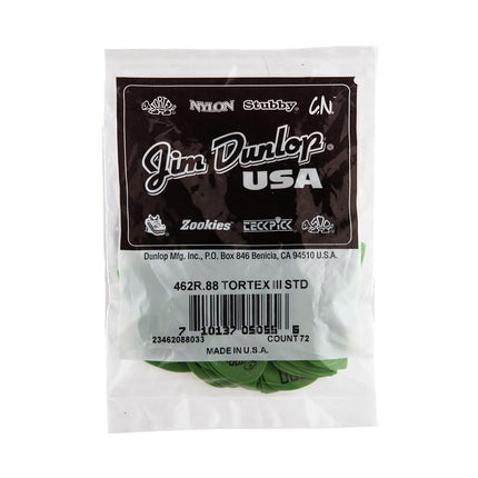 Jim Dunlop 462R.88 Guitar Picks, 0.88 mm