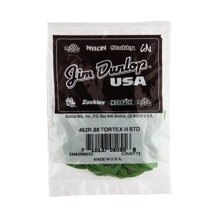 Jim Dunlop 462R.88 Guitar Picks, 0.88 mm
