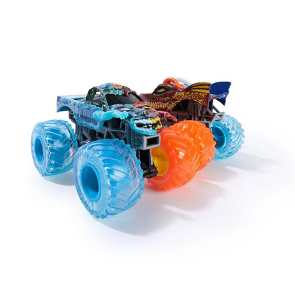 Monster Jam Fire & Ice Split Dragon and Split Zombie 1:64 Scale Die-Cast Monster Trucks Vehicle 2-Pack