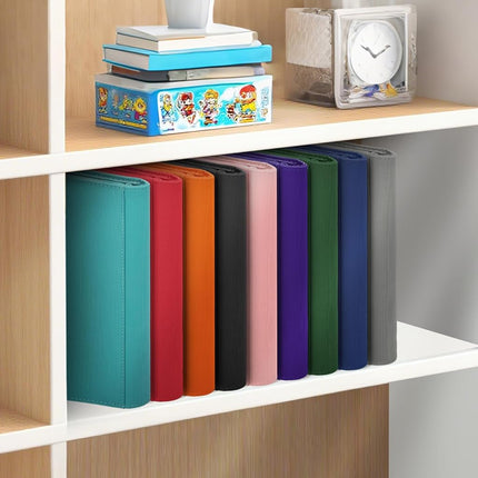 Toploader Binder,4-Pocket Side Load Trading Card Album, Holds 128 Cards with Double-Sided Pockets for MTG, Sports Cards, Top Loader Storage