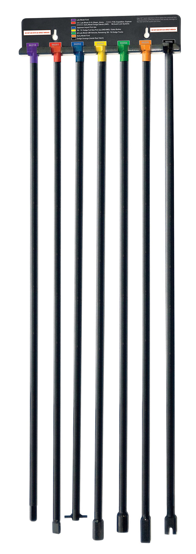 Spare Tire Removal Rods