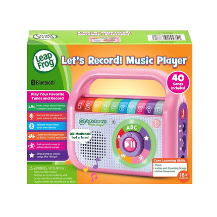 LeapFrog Let's Record! Music Player, Pink