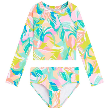 Ensemble de bain deux pièces Kanu Surf River à manches longues pour femme, protection solaire UPF 50+, Riva Multi, 8