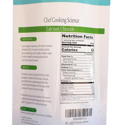 Calcium Chloride 4oz-113g | Molecular Gastronomy - Spherulizer