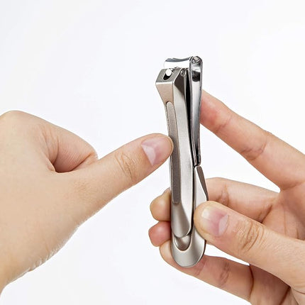 Japanese Stainless Steel Curved Blade Nail Clipper - Made in Japan | Green Bell (G-1205)
