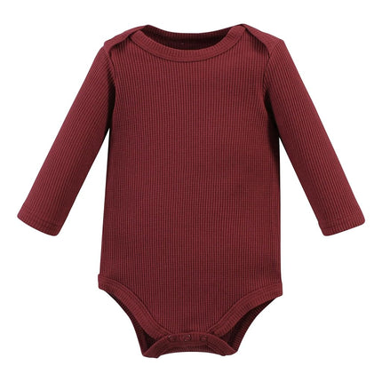 Lot de grenouillères thermiques à manches longues Hudson Baby unisexe pour bébé, Acorn Botanical, 12-18 mois
