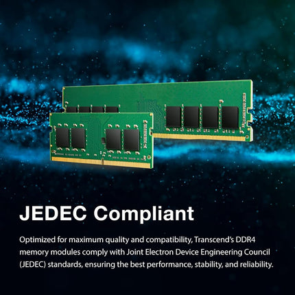 Transcend JetRam 16GB DDR4 RAM 3200MHz Unbuffered SO-DIMM 2Rx8 CL22 1.2V, JM3200HSB-16G