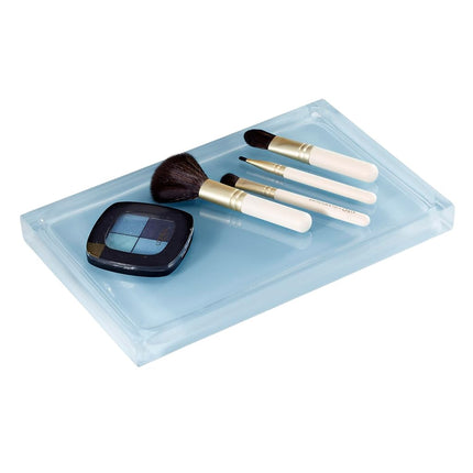 IZOD - Vanity Tray, Durable Countertop Accessories, Sleek Resin Organizer, Dorm Room Essentials, Modern Home Decor (Marina Collection, Blue)