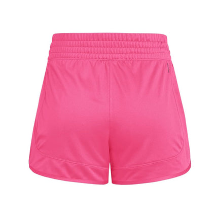 adidas Women's Pacer Essentials Knit High-Rise Training Shorts, Shock Pink/White, XL / 5L