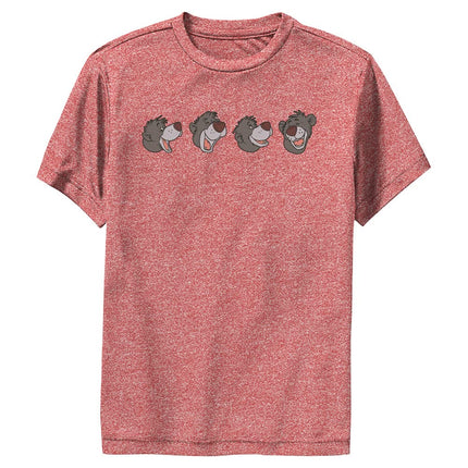 Disney Jungle Book Almost Family-1-Dsjb01amlc Boys Short Sleeve Tee Shirt, Red Heather, Medium