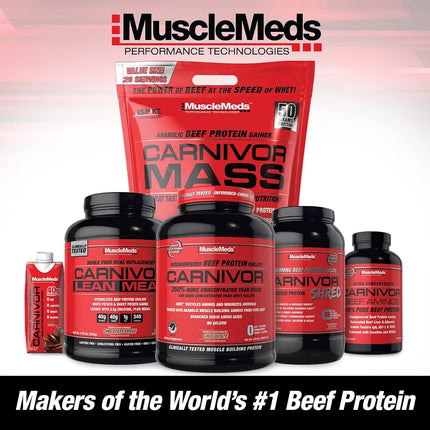 MuscleMeds Carnivor Mass Diet Supplement, Vanilla Caramel, 5.93 Pound