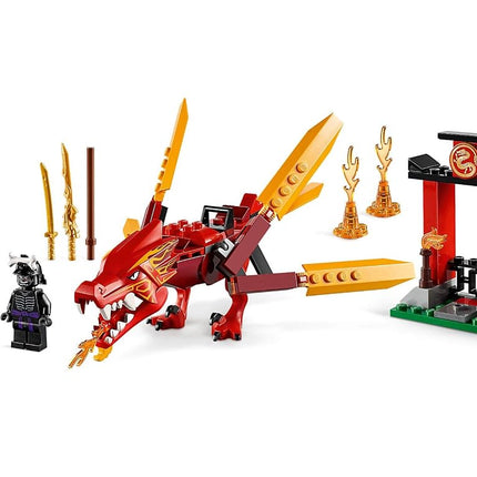 LEGO NINJAGO Legacy Kai’s Fire Dragon 71701 Dragon Toy Figure Building Kit, New 2020 (81 Pieces)