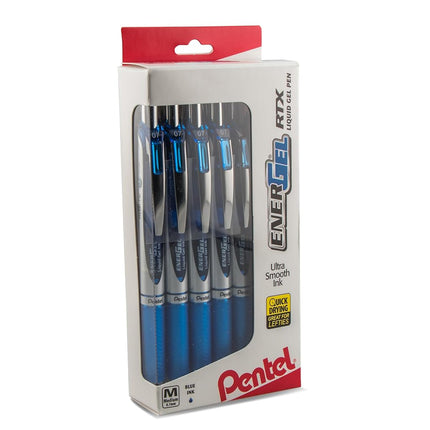 Pentel 12 Quick Drying Gel Ink Rollerball Pen, Blue (BL77PC12C1)