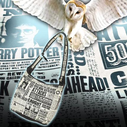 Sac à bandoulière Hobo Harry Potter Daily Prophet Poudlard Sac à main