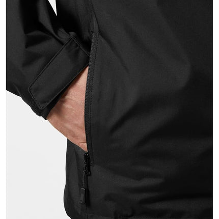 Helly Hansen Men's Crew Hooded Midlayer Jacket 2, Black, M