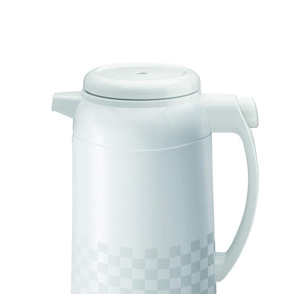 Zojirushi Ichimatsu Collection Easy Touch Handy Pot, Ichimatsu White, AFFB-10 WZ, Made in Japan