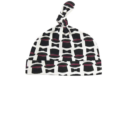 Hudson Baby Ensemble bonnet et moufles anti-éraflures en coton pour bébé unisexe, Vintage Little Man, 0-6 mois