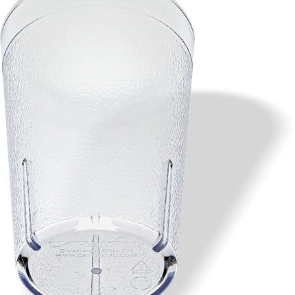Carlisle 521613 Stackable Shatter-Resistant Plastic Tumbler, 16 oz., Amber