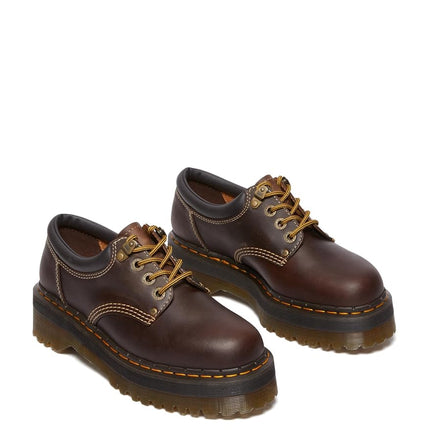 Zapatos unisex Dr. Martens 8053 4i Quad Arc - Parte superior de cuero - Cierre con cordones - Entresuela y suela de PVC Marrón oscuro UK 13 (US para hombre 14) Mediano